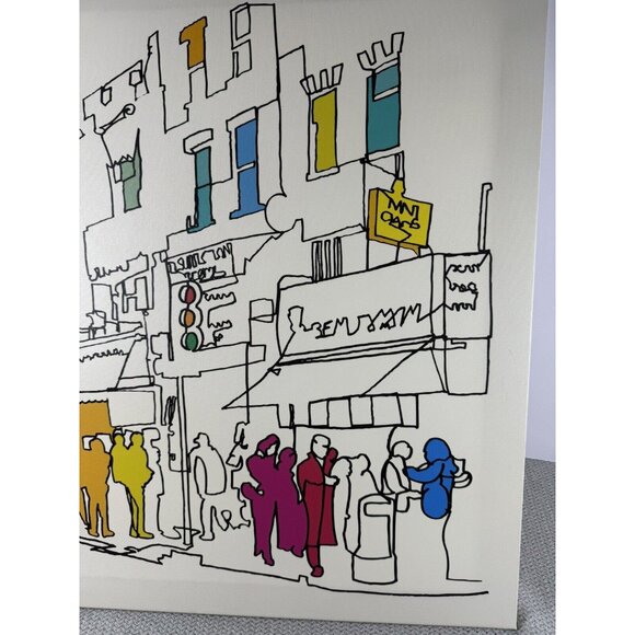 TOM FRAZIER IKEA LYSING Canvas "Street Scene" Graffiti Contemporary Art - Picture 3 of 8